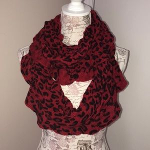 Cheetah print infinity scarf